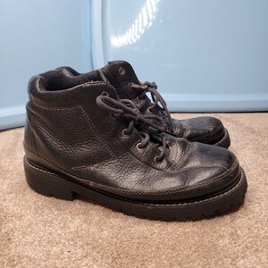 RJ COLT black leather men vintage boots 10.5